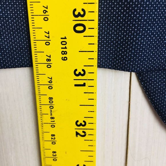 HART SCHAFFNER MARX Men's Navy Blue Sport Coat Blazer USA 100% Wool Size 46 Reg - Picture 8 of 10